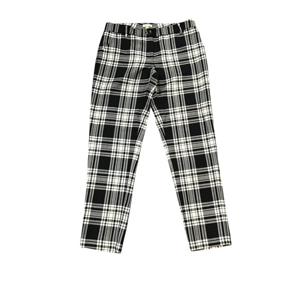 Leifsdottir The Essential Slim Womens Black Plaid Crop Pant Size 4 Anthropologie - Picture 4 of 6
